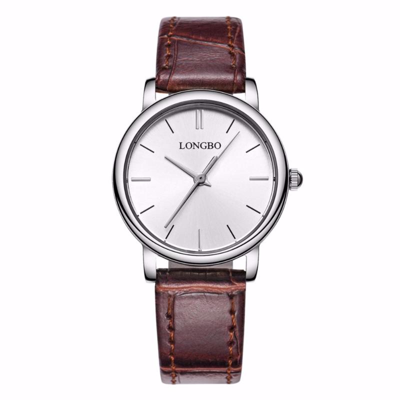 Nơi bán Đồng hồ Nữ LONGBO 80321L-S0105 (trắng, mặt trắng, dây da nâu)