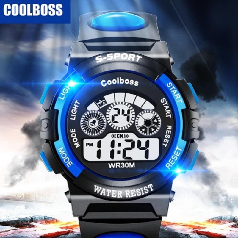 Đồng hồ trẻ em nam chống nước cao cấp Coolboss 0119 tặng thêm 1 pin ( Xanh dương ) bán chạy