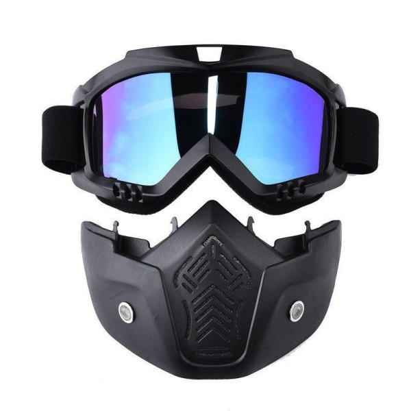 Giá bán Dueplay-New Modular Mask Detachable Goggles Mouth Filter Ski Glass Men Women Windproof Snow Snowboard Skiing Eyewear Fishing - intl