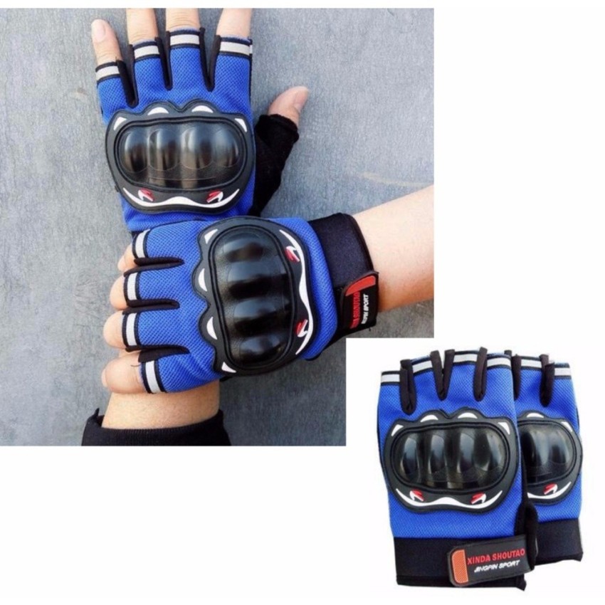 Găng tay hở ngón đi phượt -(nhiều màu)