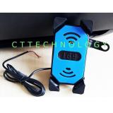 Giá đỡ điện thoại xe gắn máy có sạc