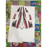 Trọn bộ Tem xe  Sirius RC màu Đỏ xám G40