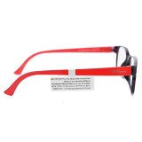 Gọng kính Unisex ELCAMINO EL40045_BLK_R (Đen đỏ)