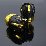 gu chong do xe may bộ 2 gù chống đổ trước moto xe máy HV 2 ( vàng )
