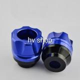 gu chong do xe may bộ 2 gù chống đổ trước moto xe máy HV 4 ( xanh )