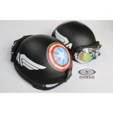 [HCM]Hàng công ty :Compo  Mũ phượt Captain American+ Kính Phi Công