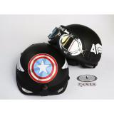 [HCM]Hàng công ty :Compo  Mũ phượt Captain American+ Kính Phi Công