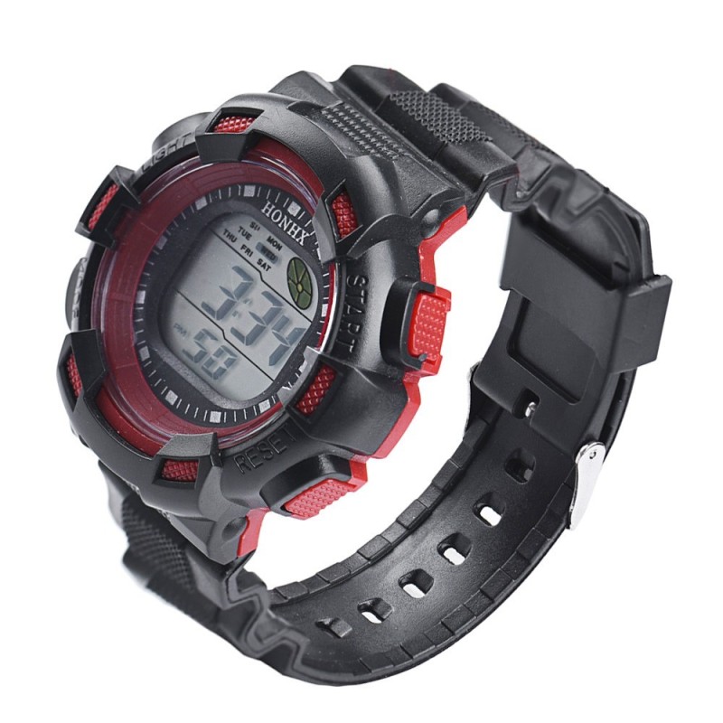 Nơi bán HONHX Brand watch Fashion LED mens Digital Alarm Date Rubber Army Men Sport Wristwatch relojes hombre Childrens watches 71 - intl