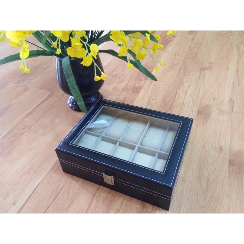 Hộp đựng đồng hồ 10 chiếc bằng da bán chạy