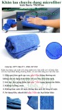 Khăn lau xe chuyên dụng Microfiber siêu thấm không bị sơ, rối