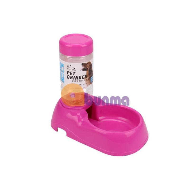 Khay uống bán tự động mini cho Pet (Chó, mèo) MPD-10, Khay nước cho chó mèo - Đỏ