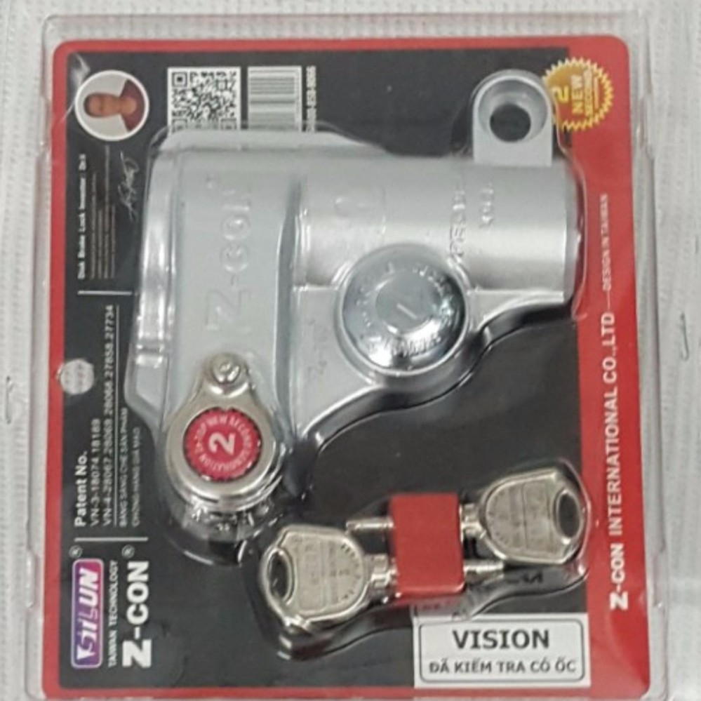 Khoá đĩa trước - khóa chống trộm z-con cho vision