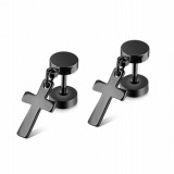 Khuyên inox Thánh giá Màu Bạc
