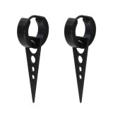 Khuyên tai nam titan BTS hình tam giác có lỗ tròn cực ngầu đeo 1 bên