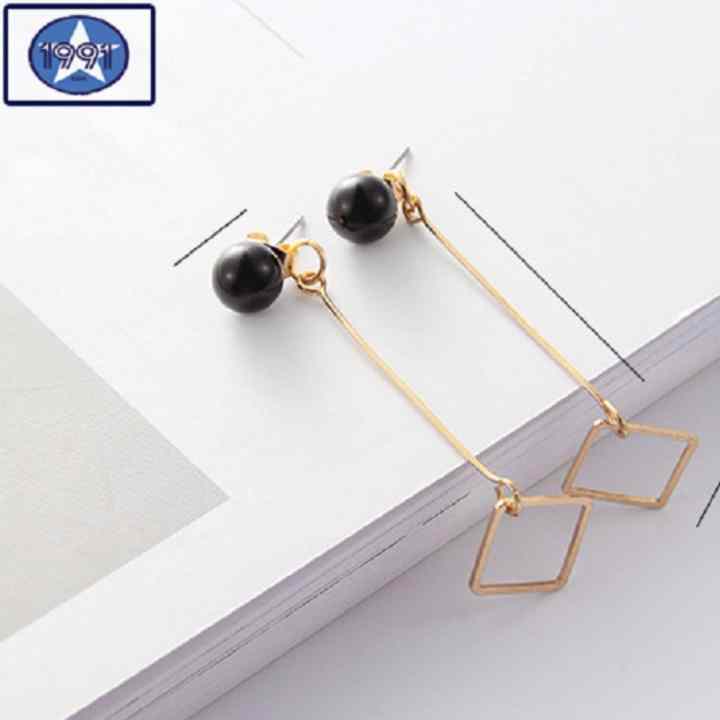 Khuyên tai thời trang hình ngọc trai dáng dài