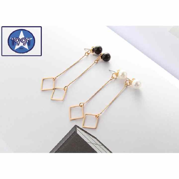 Khuyên tai thời trang hình ngọc trai dáng dài