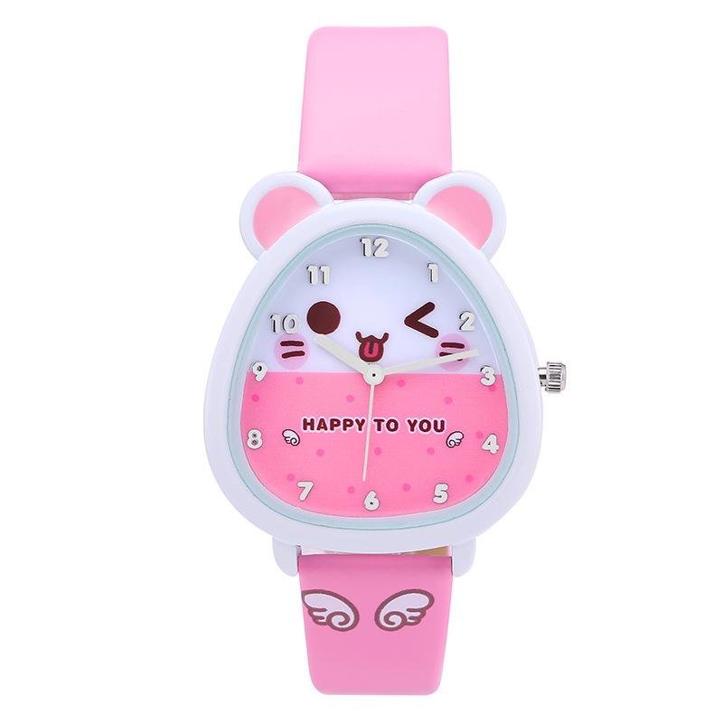 Nơi bán kids Boy Girl Watch K734 Quartz Analog Leather Wristwatches Gifts Cartoon Casual Waterproof relogio - intl