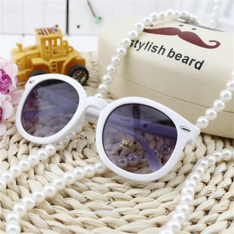 Giá bán Kids Sunglasses Children Sun UVA Protection Glasses Infant Sunglass Outdoor Baby Decoration Sun Eyewear Shades(White) - intl