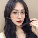 Kính gọng Kim loại Hàn Quốc đuôi bi (BẠC)