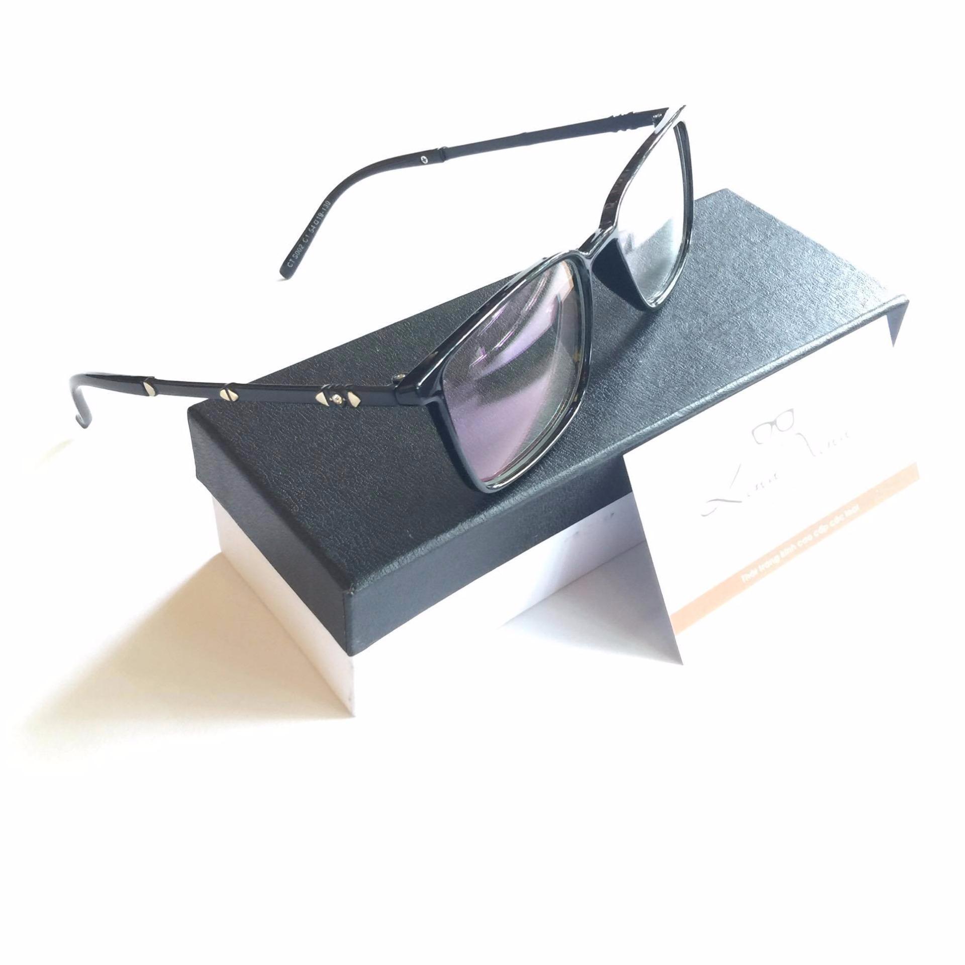 Kính gọng mắt vuông Unisex Basic đơn n (ĐEN)