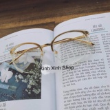 Kính Mắt mèo Trong suốt Hot Girl (Trắng Trong)