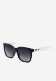 Kính mát unisex Exfash EF 5711 035 gọng vuông phối càng trắng