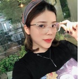Kính mắt vuông Trong suốt - gọng Kim loại