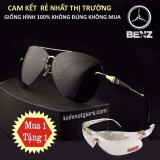 Mắt kính râm thời trang sang trọng phân cực tặng kính bảo hộ