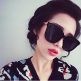 Kính râm Absente Thời trang gọng kim loại (Đen)