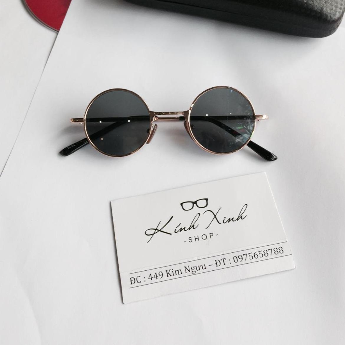 Kính râm mắt tròn thầy bói thời trang