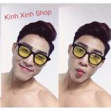 Kính thời trang, Kính râm màu vàng unisex sành điệu cho nam nữ