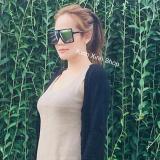 Kính râm UNISEX OVERSIZE thời trang HOT HOT (ĐEN)