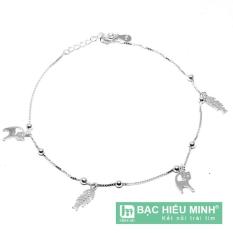Lắc chân nữ Bạc Hiểu Minh LC054 bạc ý