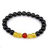 Lắc opal đen tỳ hưu cao cấp