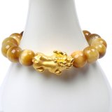 [HCM]Lắc Opal Vàng Tỳ Hưu Bạc Mạ Vàng 24K