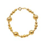 Lắc tay bạc ý mạ vàng 14k