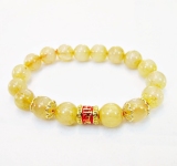 [HCM]Lắc tay thạch anh tóc vàng phối charm S8