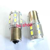 led xe may bóng đèn led xi nhan xe máy 13 tim SH và ôtô 12V 1 chân 1156 hv shop (sáng đỏ )
