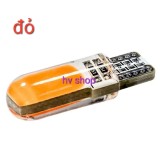 led xe may demi t10 Bộ 2 led demi xi nhan T10 gắn xe máy COB hv shop ( ĐỎ )
