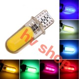 Led xe may demi t10 bộ 2 led demi xi nhan t10 gắn xe máy cob hv shop