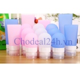 [HCM]Lọ chiết mỹ phẩm xà phồng silicon du lịch 80ml ( xanh dương)