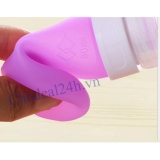 [HCM]Lọ chiết mỹ phẩm xà phồng silicon du lịch 80ml ( xanh dương)