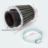 Air filter car gloss Pô airmàu Black