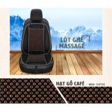 [Hỗ trợ lắp đặt tại Hà Nội]Lót ghế Massage hạt gỗ café cho ô tô