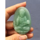 Mặt dây chuyền hình Phật Phổ Hiền Bồ Tát Đá Cẩm Thạch