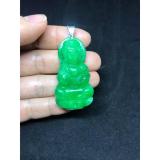 [HCM]Mặt dây chuyền hình phổ hiền bồ tát đá cẩm thạch xanh