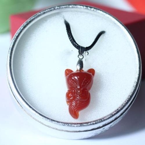 Mặt dây chuyền Hồ ly não đỏ