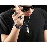 Mặt dây chuyền inox nam lông vũ thời trang Hàn Quốc- trang sức thời trang .