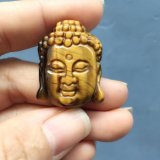 Mặt dây chuyền mặt phật Thích Ca Mâu Ni đá mắt hổ
