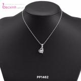 Mặt dây chuyền nữ trang sức bạc ý s925 bạc xinh mặt trái tim xinh pp1462